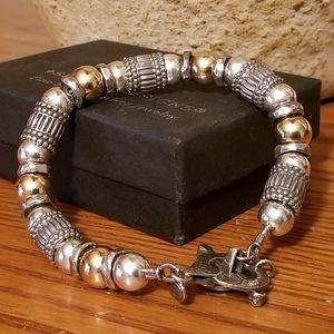 Silpada Sterling Silver & 14k Gold Bracelet - image 1